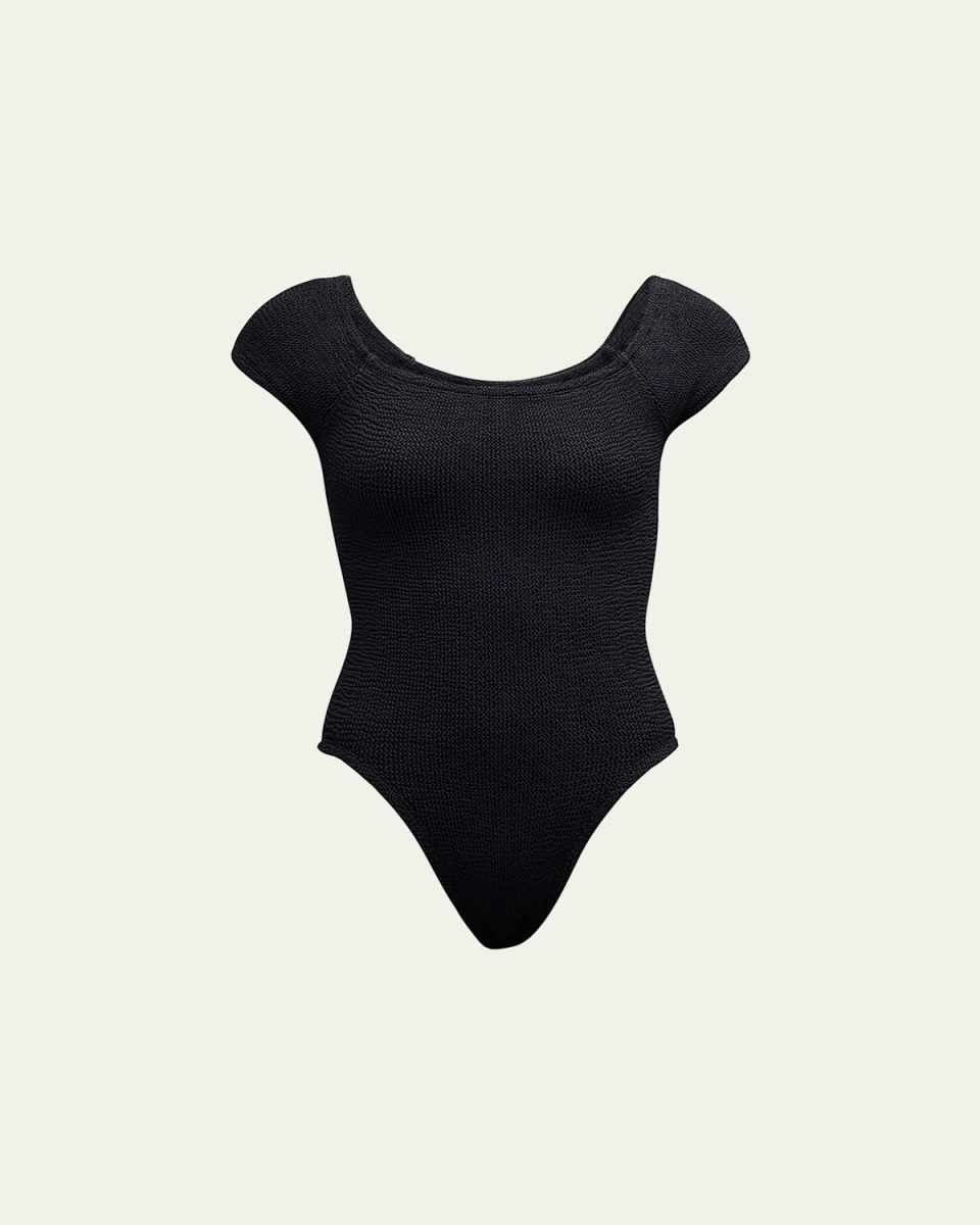 Grace Cap-Sleeve One-Piece Swimsuit